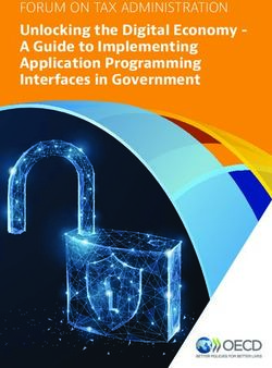 FORUM ON TAX ADMINISTRATION - Unlocking the Digital Economy - A Guide to Implementing Application Programming Interfaces in Government
