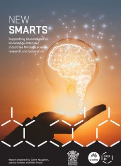NEW SMARTS Supporting Queensland's knowledge-intensive industries through science, research and innovation
