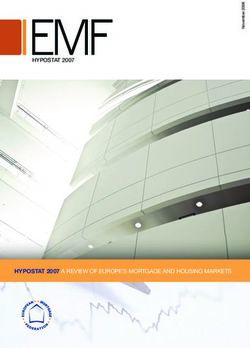 EMF - HYPOSTAT 2007 A REVIEW OF EUROPE'S MORTGAGE AND HOUSING MARKETS - HYPOSTAT 2007