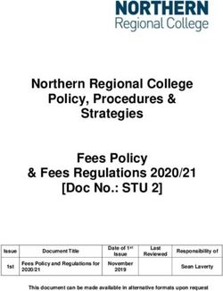 Northern Regional College Policy, Procedures & Strategies Fees Policy & Fees Regulations 2020/21 Doc No.: STU 2