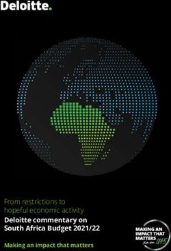 From restrictions to hopeful economic activity Deloitte commentary on South Africa Budget 2021/22 - Making an impact that matters