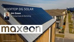 ROOFTOP DG SOLAR Jim Dawe - VP Global Sales & Marketing - Maxeon Solar Technologies