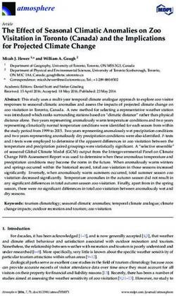 The Effect of Seasonal Climatic Anomalies on Zoo Visitation in Toronto (Canada) and the Implications for Projected Climate Change - MDPI