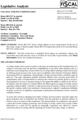 Legislative Analysis - State ...