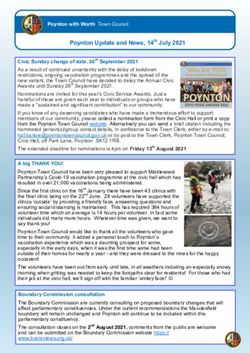 Poynton Update and News, 14th July 2021