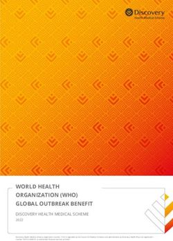 WORLD HEALTH ORGANIZATION (WHO) GLOBAL OUTBREAK BENEFIT - Discovery