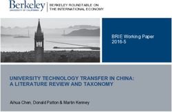 UNIVERSITY TECHNOLOGY TRANSFER IN CHINA: A LITERATURE REVIEW AND TAXONOMY - BRIE Working Paper 2016-5