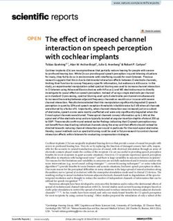The effect of increased channel interaction on speech perception with cochlear implants - Nature