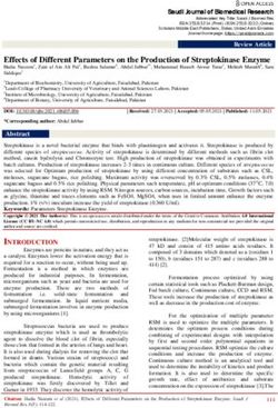 Effects of Different Parameters on the Production of Streptokinase Enzyme