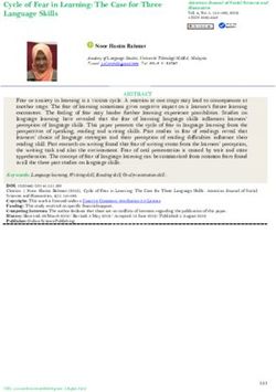 Cycle of Fear in Learning: The Case for Three Language Skills