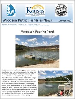 Woodson Rearing Pond Woodson District Fisheries News Summer 2020 - KDWPT