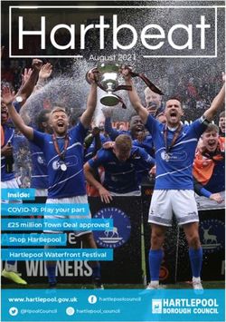 Hartbeat August 2021 - Inside: Hartlepool Borough Council