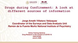 Drugs during Confinement: A look at different sources of information - cicad