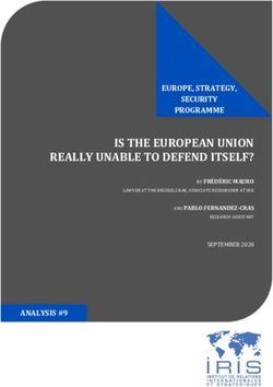 SEPTEMBER 2020 LAWYER AT THE BRUSSELS BAR, ASSOCIATE RESEARCHER AT IRIS RESEARCH ASSISTANT