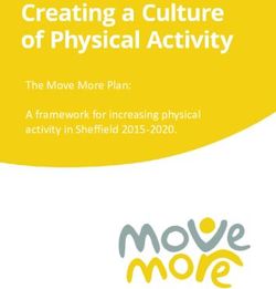 The Move More Plan: A framework for increasing physical activity in Sheffield 2015-2020 - Title page: Creating a culture of physical activity
