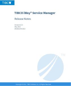 TIBCO iWay Service Manager - Release Notes Version 8.0.5 May 2021 DN3502378.0521 - TIBCO iWay Service Manager and TIBCO ...