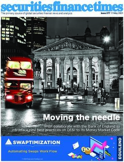 MOVING THE NEEDLE WISF COLLABORATE WITH THE BANK OF ENGLAND TO INTRODUCE NEW BEST PRACTICES ON DE&I TO ITS MONEY MARKET CODE - SECURITIES LENDING ...