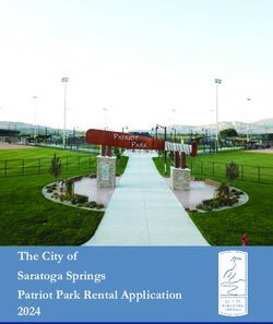 The City of Saratoga Springs Patriot Park Rental Application 2024