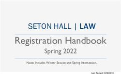 Registration Handbook - SETON HALL | LAW Spring 2022 - Seton Hall Law School
