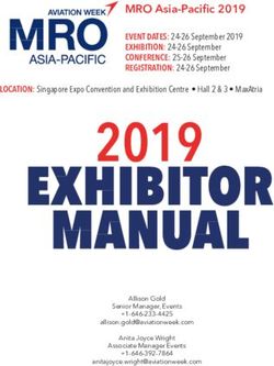 2019 EXHIBITOR MANUAL - MRO Asia-Pacific 2019 - Aviation Week