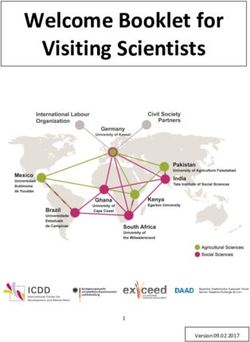 Welcome Booklet for Visiting Scientists - 1 Version 09.02.2017 - Uni Kassel