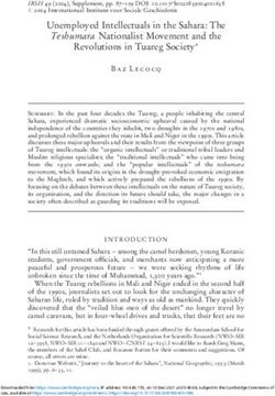 Unemployed Intellectuals in the Sahara: The Teshumara Nationalist Movement and the Revolutions in Tuareg Society - Cambridge ...