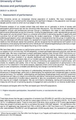 University of Kent Access and participation plan