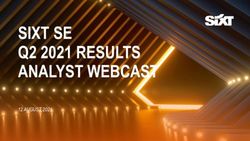 SIXT SE Q2 2021 RESULTS ANALYST WEBCAST - 12 AUGUST 2021