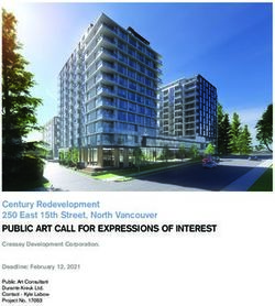 Century Redevelopment 250 East 15th Street, North Vancouver - PUBLIC ART CALL FOR EXPRESSIONS OF INTEREST Cressey Development Corporation ...