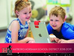 HATBORO-HORSHAM SCHOOL DISTRICT 2018 2019