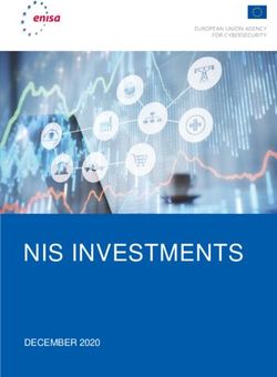 NIS INVESTMENTS DECEMBER 2020 - European Union Agency for Cybersecurity