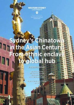 Sydney's Chinatown in the Asian Century: From ethnic enclave to global hub - A RESEARCH REPORT