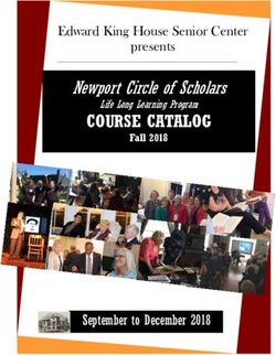 COURSE CATALOG Newport Circle of Scholars - September to December 2018 - Edward King House