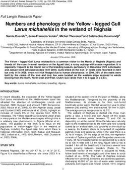 Numbers and phenology of the Yellow - legged Gull