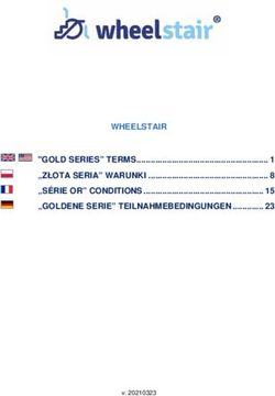 WHEELSTAIR "GOLD SERIES" TERMS . 1 "ZŁOTA SERIA" WARUNKI ...