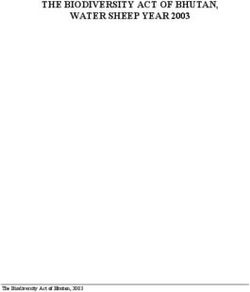 THE BIODIVERSITY ACT OF BHUTAN, WATER SHEEP YEAR 2003