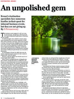 An unpolished gem DESTINATION : BRUNEI - TTG Asia Media