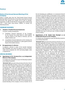 Notice - Tata Steel Long Products Limited