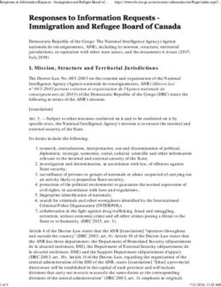 Mission, Structure and Territorial Jurisdictions - Department of Justice