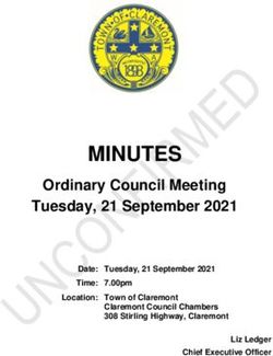 MINUTES Ordinary Council Meeting Tuesday, 21 September 2021 - Date: Tuesday, 21 September 2021 - Town of Claremont