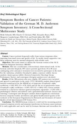 Symptom Burden of Cancer Patients: Validation of the German M. D. Anderson Symptom Inventory: A Cross-Sectional Multicenter Study