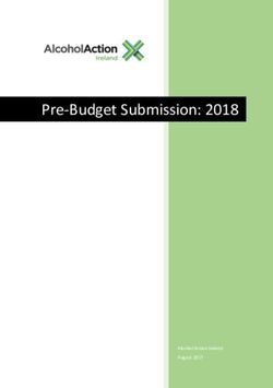 Pre-Budget Submission: 2018 - Alcohol Action Ireland