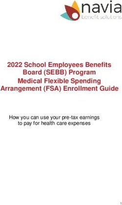 2022 School Employees Benefits Board (SEBB) Program Medical Flexible Spending Arrangement (FSA) Enrollment Guide - How you can use your pre-tax ...