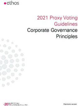 2021 Proxy Voting Guidelines Corporate Governance Principles - Electronic version