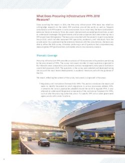 What Does Procuring Infrastructure PPPs 2018 Measure? - Public Documents