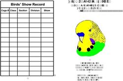 Tri-State Budgerigar Society - 28th Annual Budgie Show Event Two Separate Shows July 28 & 29, 2018