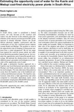 Estimating the opportunity cost of water for the Kusile and Medupi coal-fired electricity power plants in South Africa - (SciELO) SA