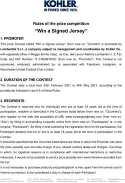 "Win a Signed Jersey" - Rules of the prize competition