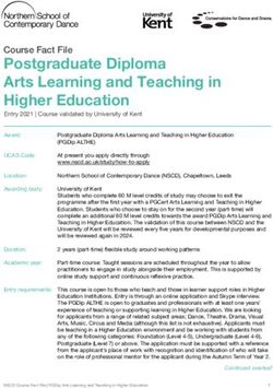 Postgraduate Diploma Arts Learning and Teaching in Higher Education