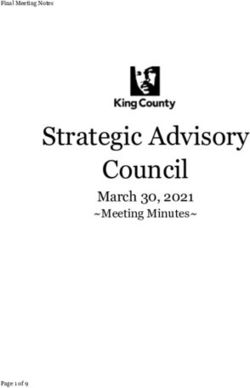 Strategic Advisory Council - March 30, 2021 Meeting Minutes - Final Meeting Notes - King County